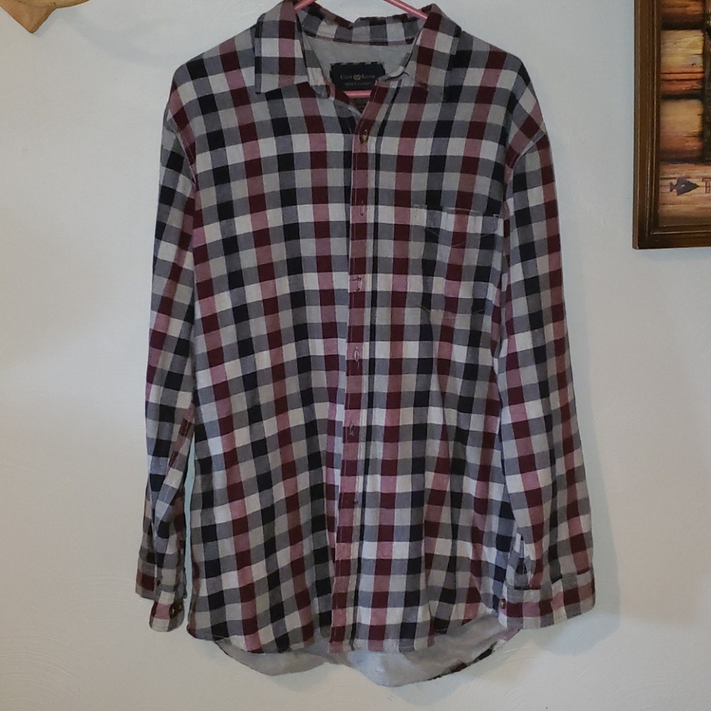 Club Room Checkered/Plaid Men's Shirt Jacket